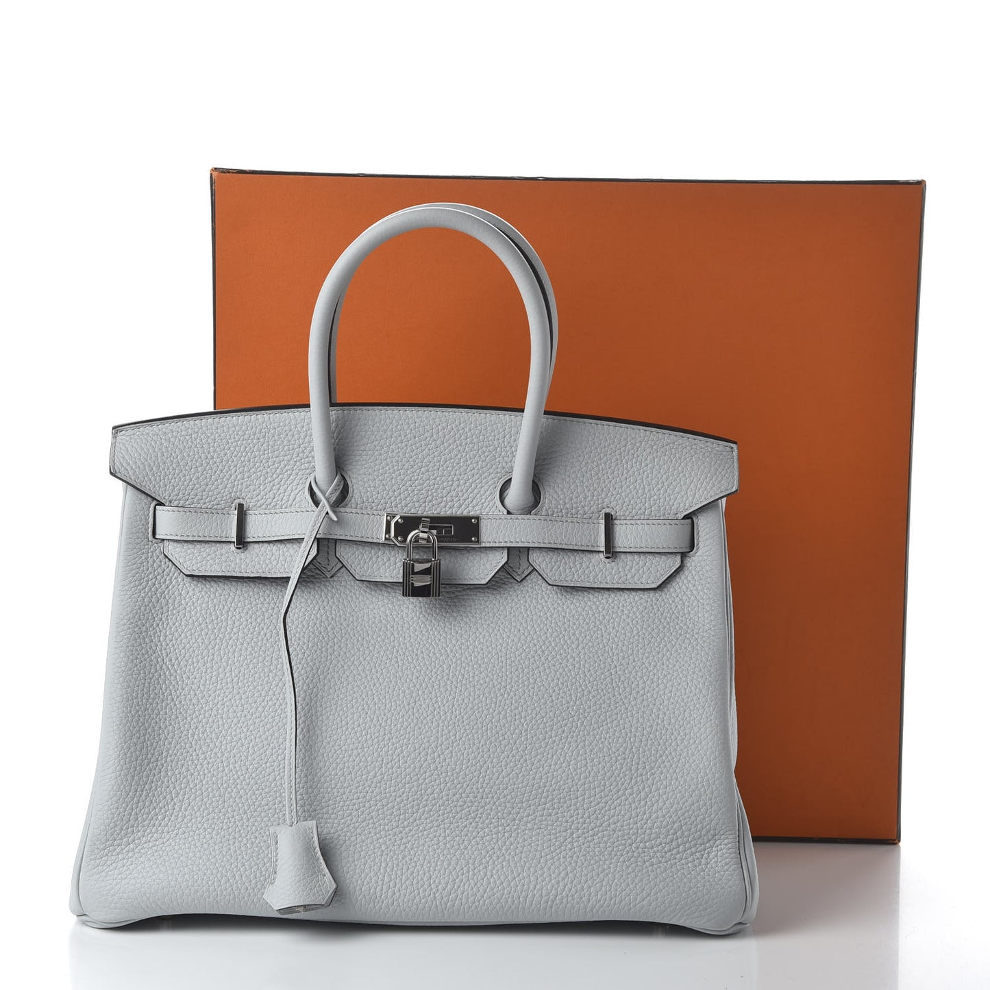 Taurillon Clemence Birkin 35 Bleu Pale