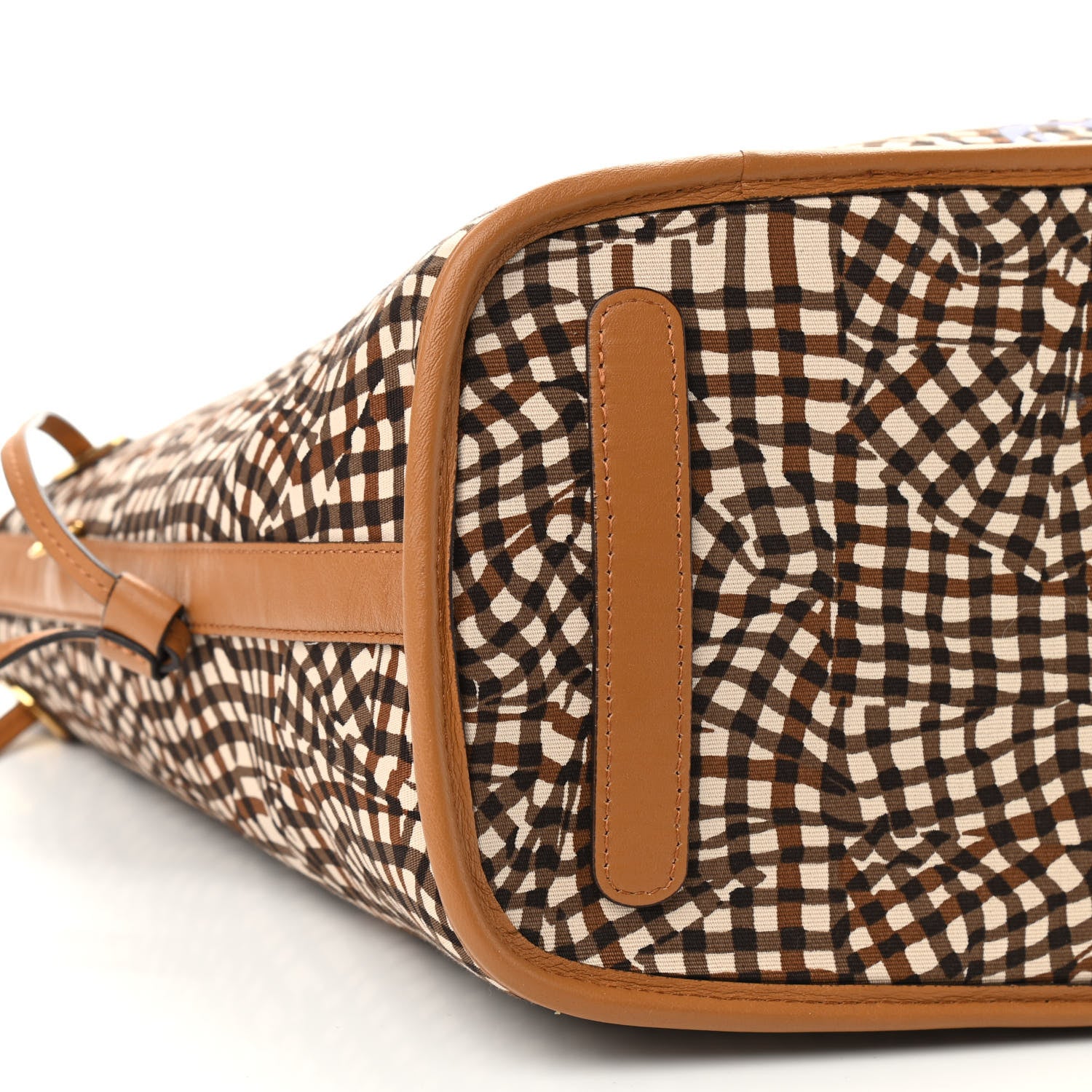 MCM Visetos Medium Liz Reversible Shopper Tote Cognac 12 of 13