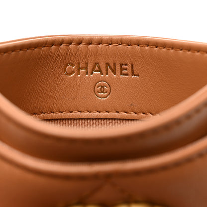 Chanel Lambskin Quilted Chanel 19 Card Holder Brown 6 of 10