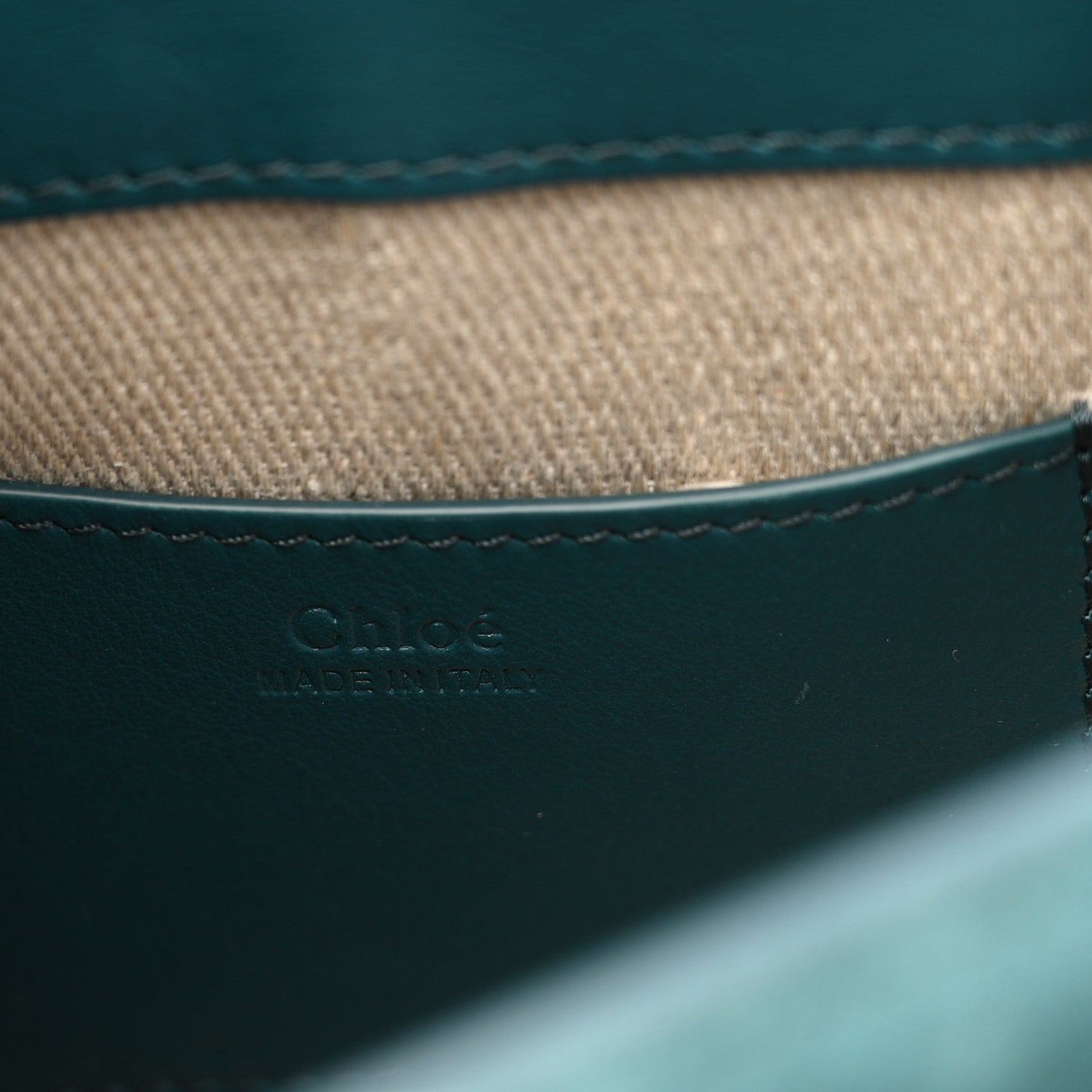 Chloe Calfskin Small Tess Bag Rain Forest 6 of 10