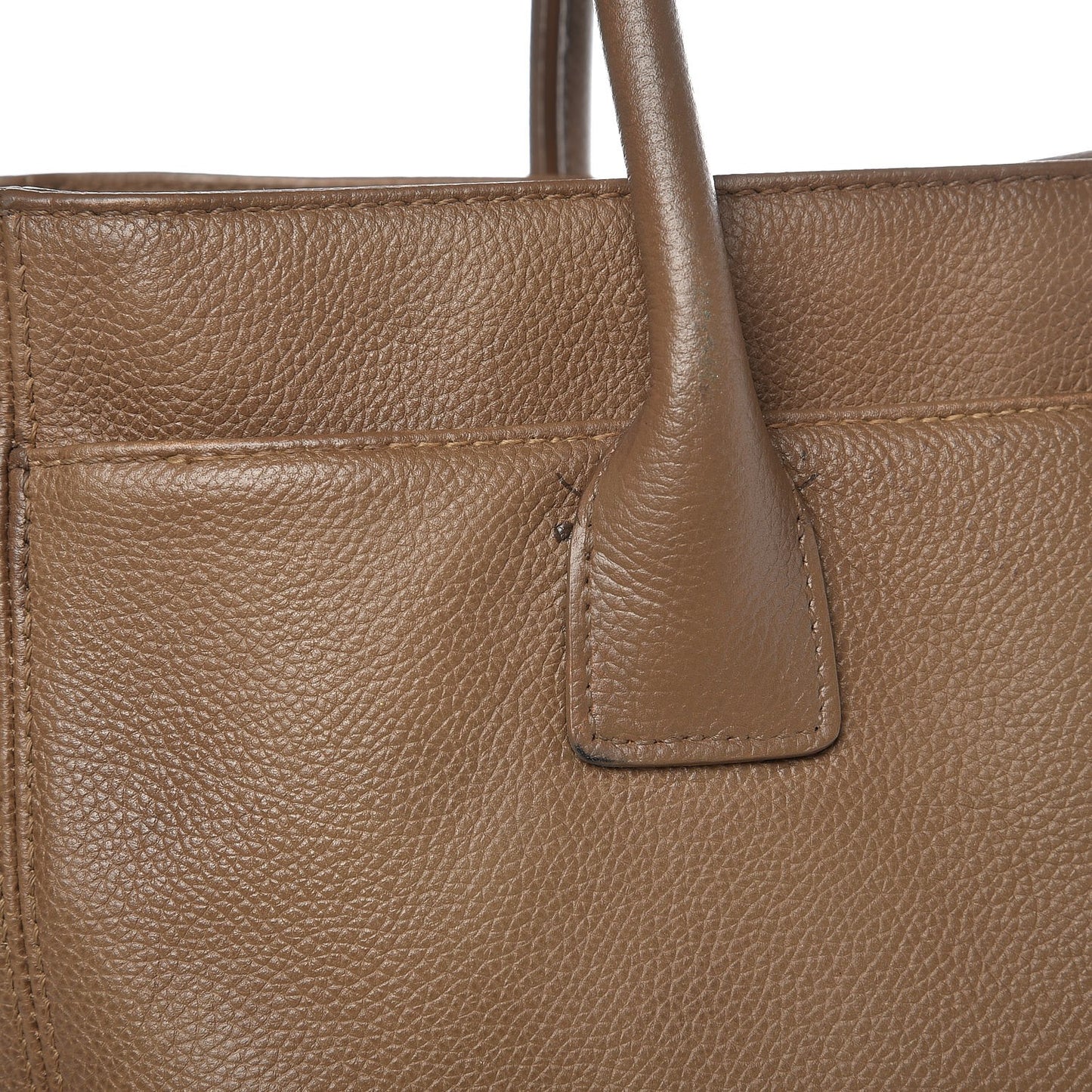 Calfskin Tall Cerf Tote Brown