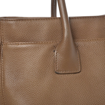 Chanel Calfskin Tall Cerf Tote Brown 7 of 21