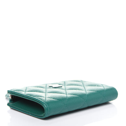 Chanel Caviar Quilted Zipped Key Holder Case Green 5 of 15