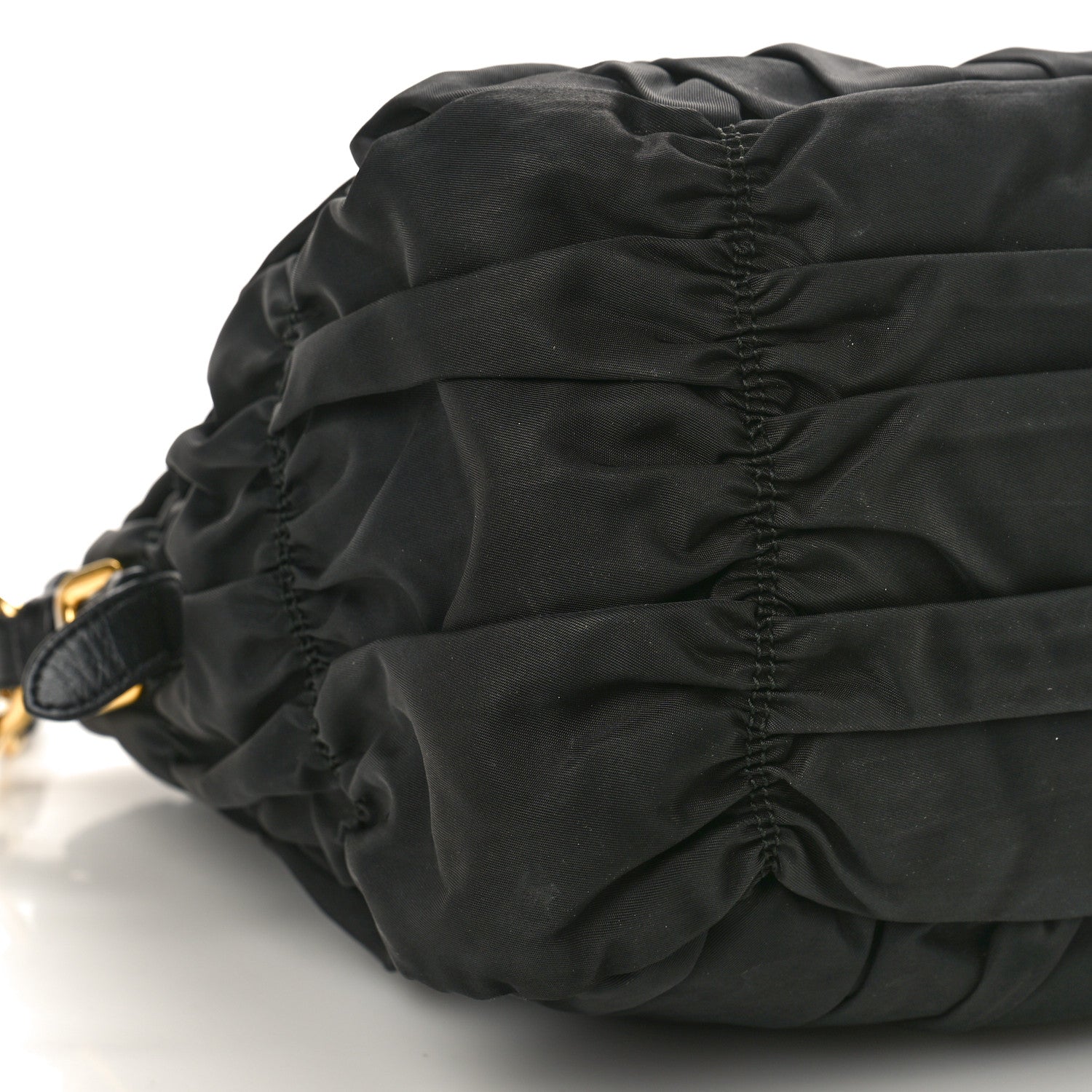 Prada Tessuto Nylon Nappa Braided Gaufre Shopping Satchel Black 8 of 12