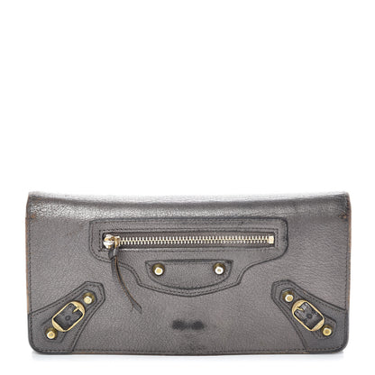 Balenciaga Agneau Classic Gold Hardware Money Wallet Bronze 1 of 24