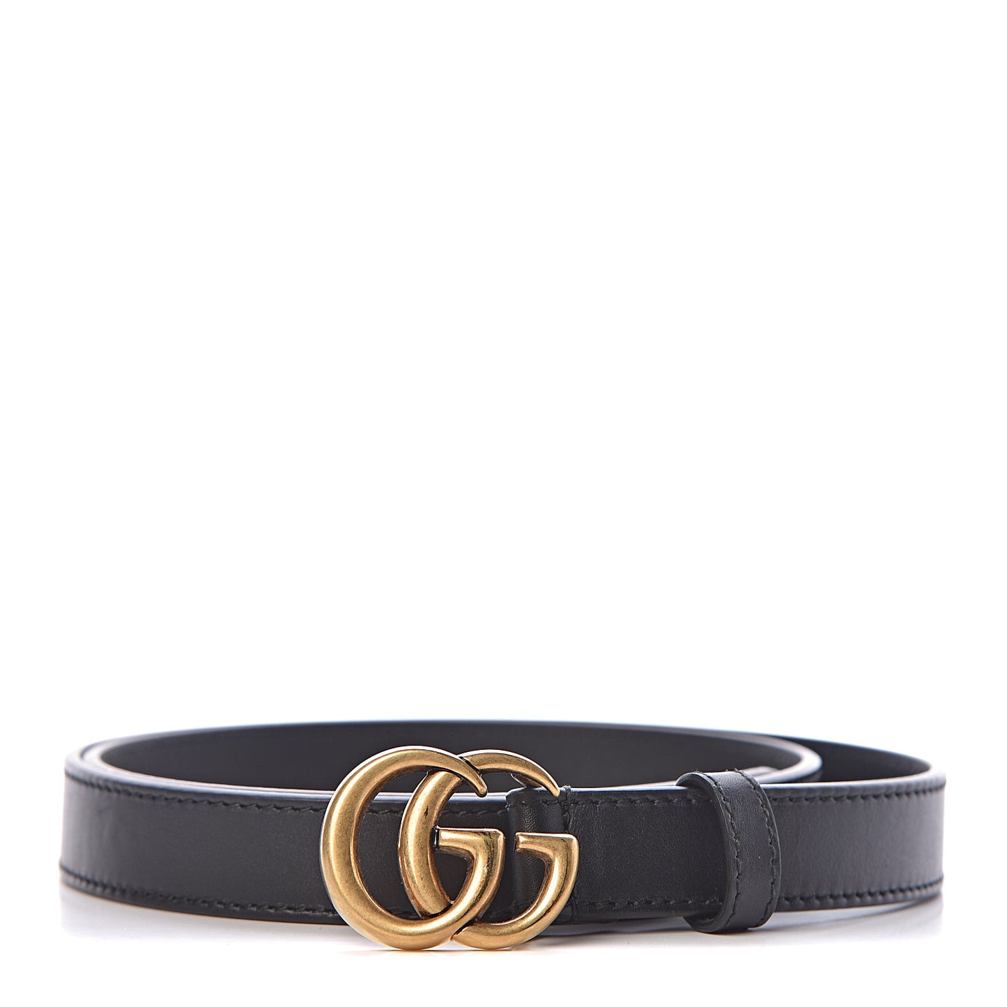 Calfskin Double G 20mm Belt 80 32 Black