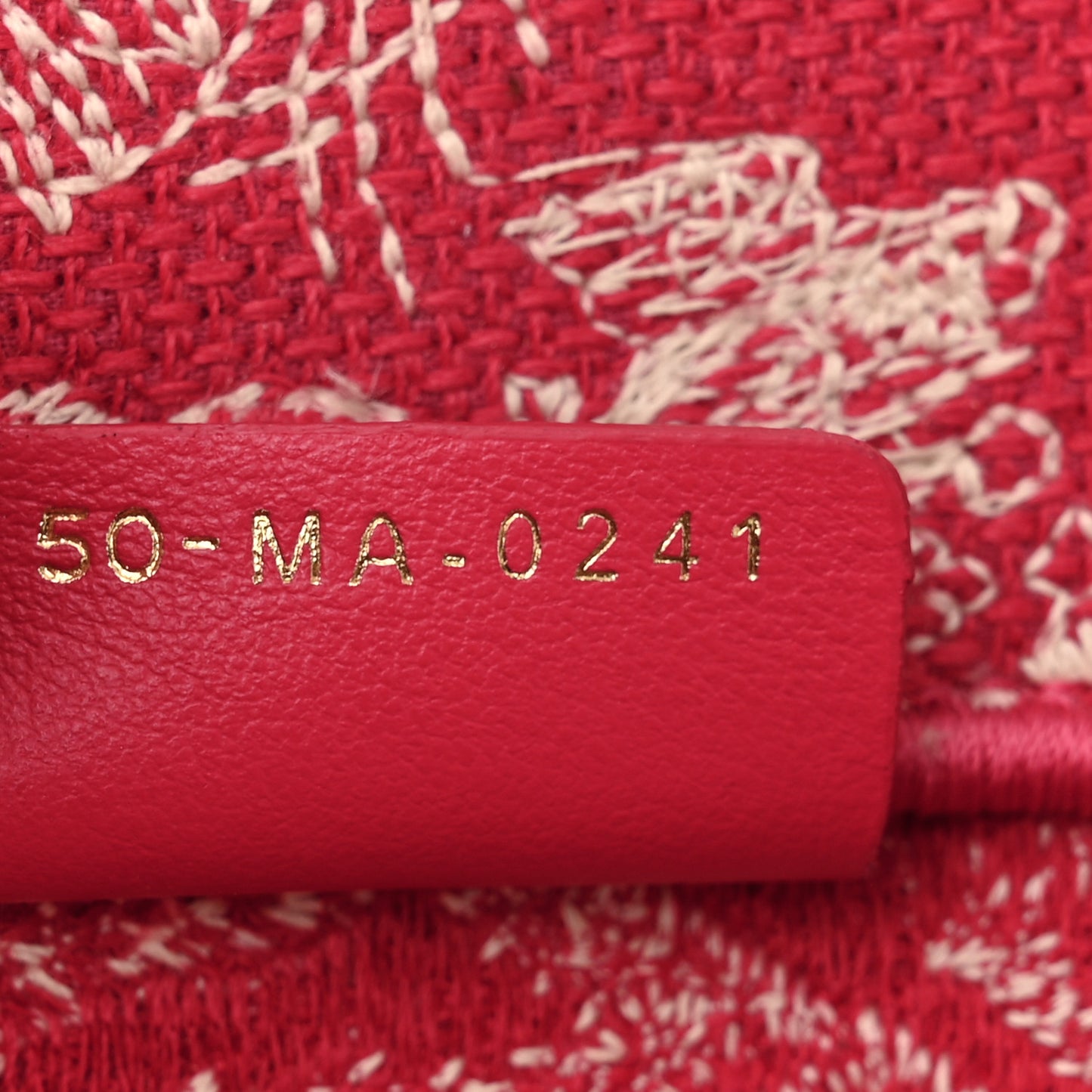 Canvas Embroidered Medium Dioriviera Toile De Jouy Book Tote Raspberry