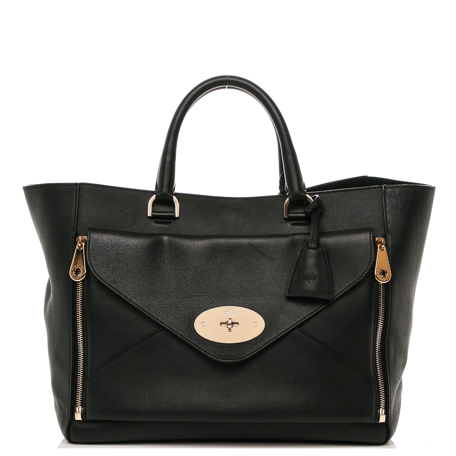 Mulberry Silky Calf Medium Willow Tote Black 1 of 6