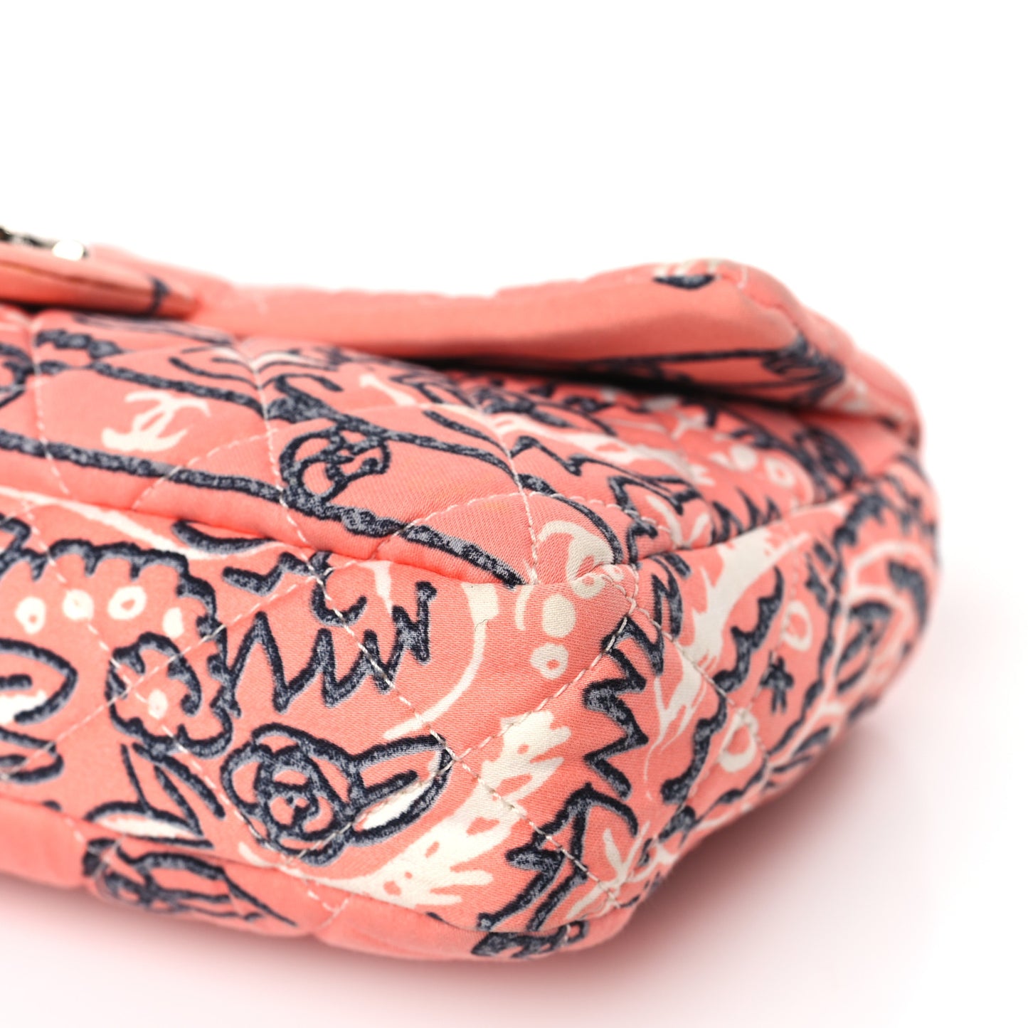 Cotton Quilted Small Bandana Single Flap Pink
