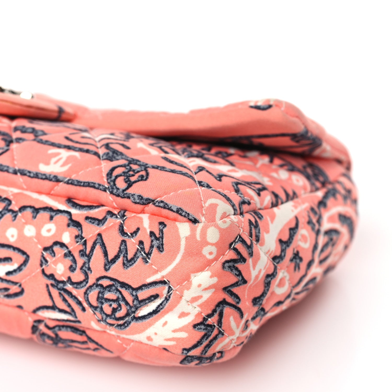 Chanel Cotton Quilted Small Bandana Single Flap Pink 9 of 9
