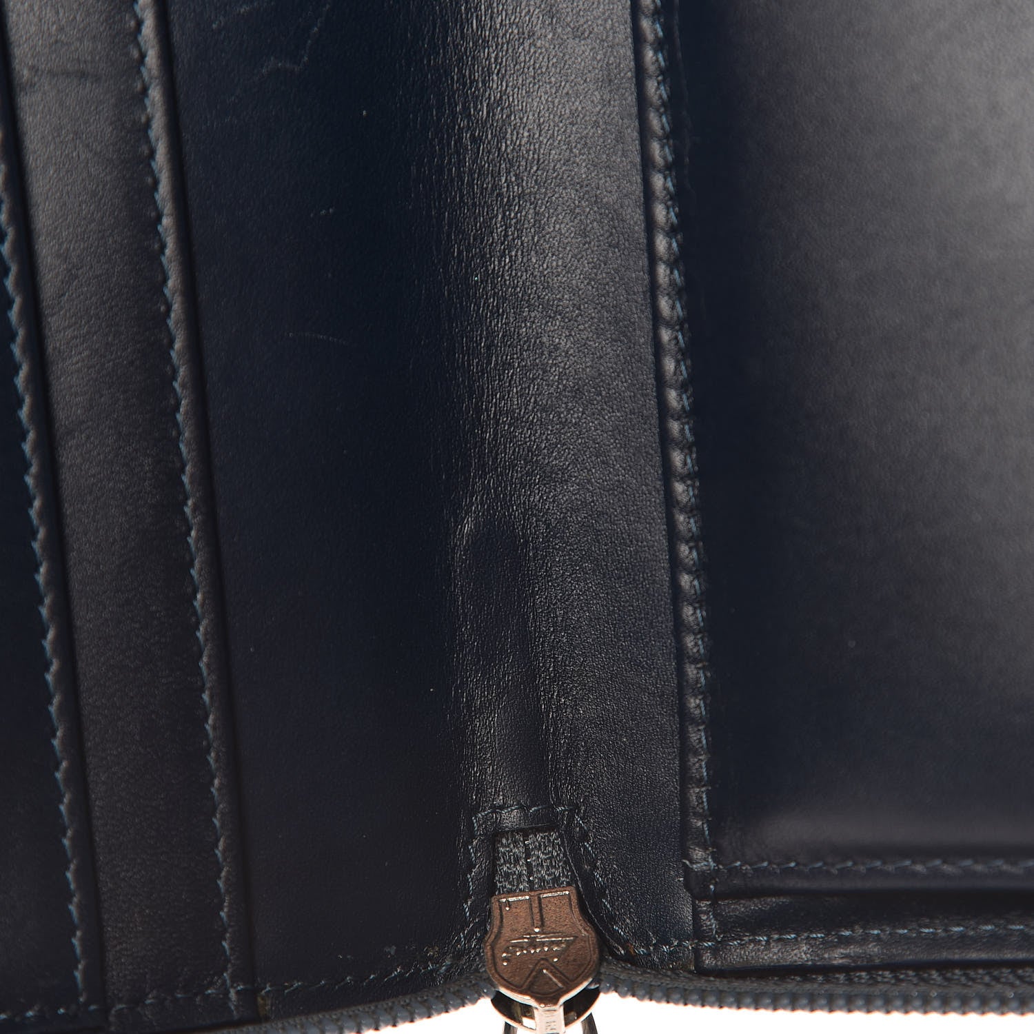Chanel Caviar Large CC Timeless Zip Around Organizer Wallet Blue 22 of 23