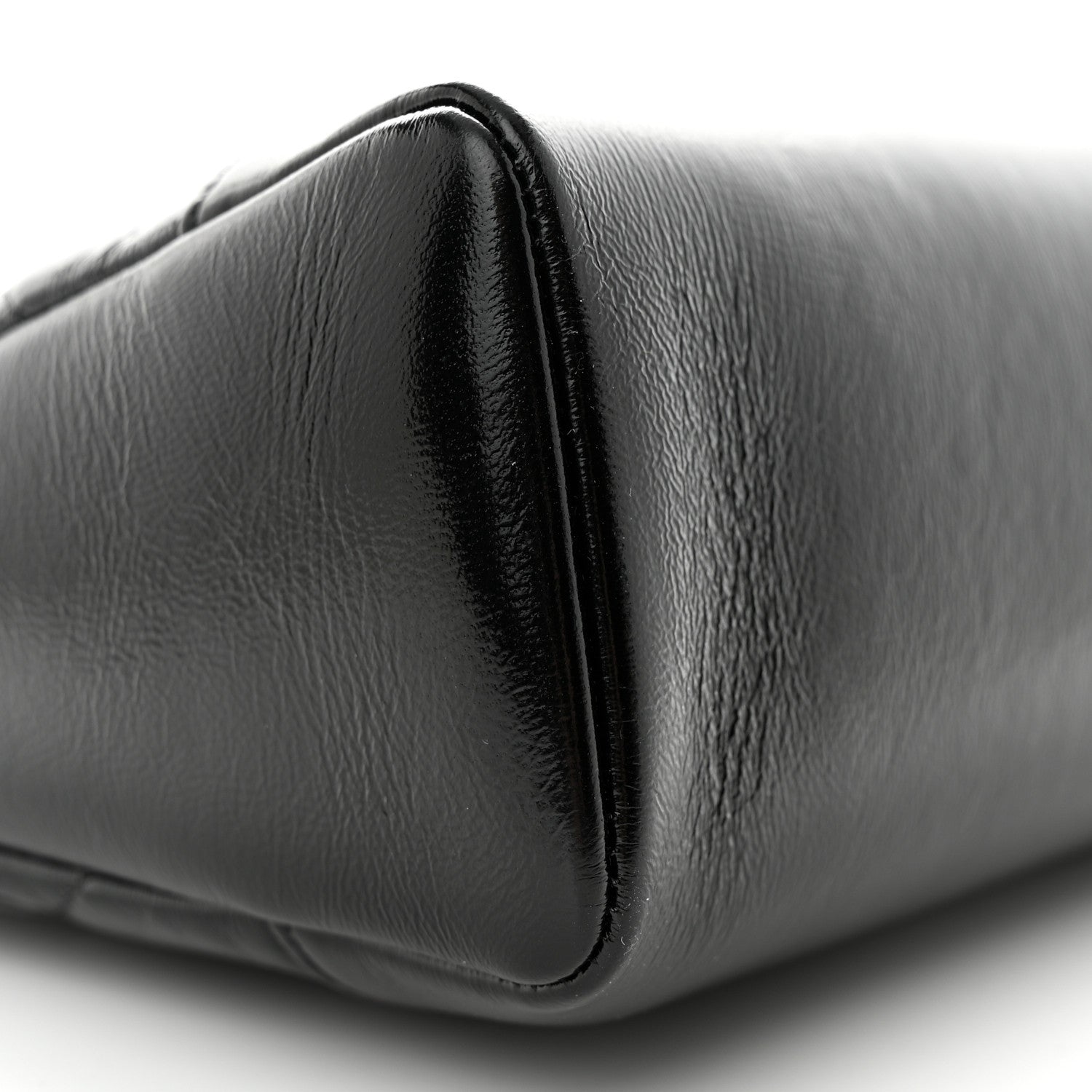 Chanel Shiny Lambskin Quilted 31 Shopping Bag Black 9 of 10