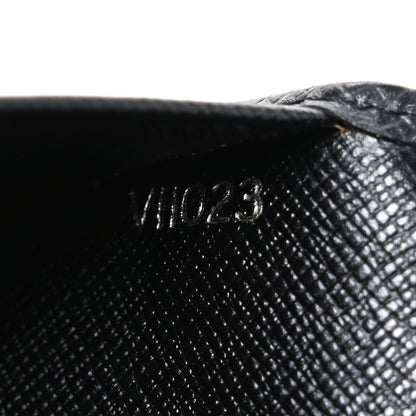 Louis Vuitton Taiga Brazza Wallet Black 7 of 7