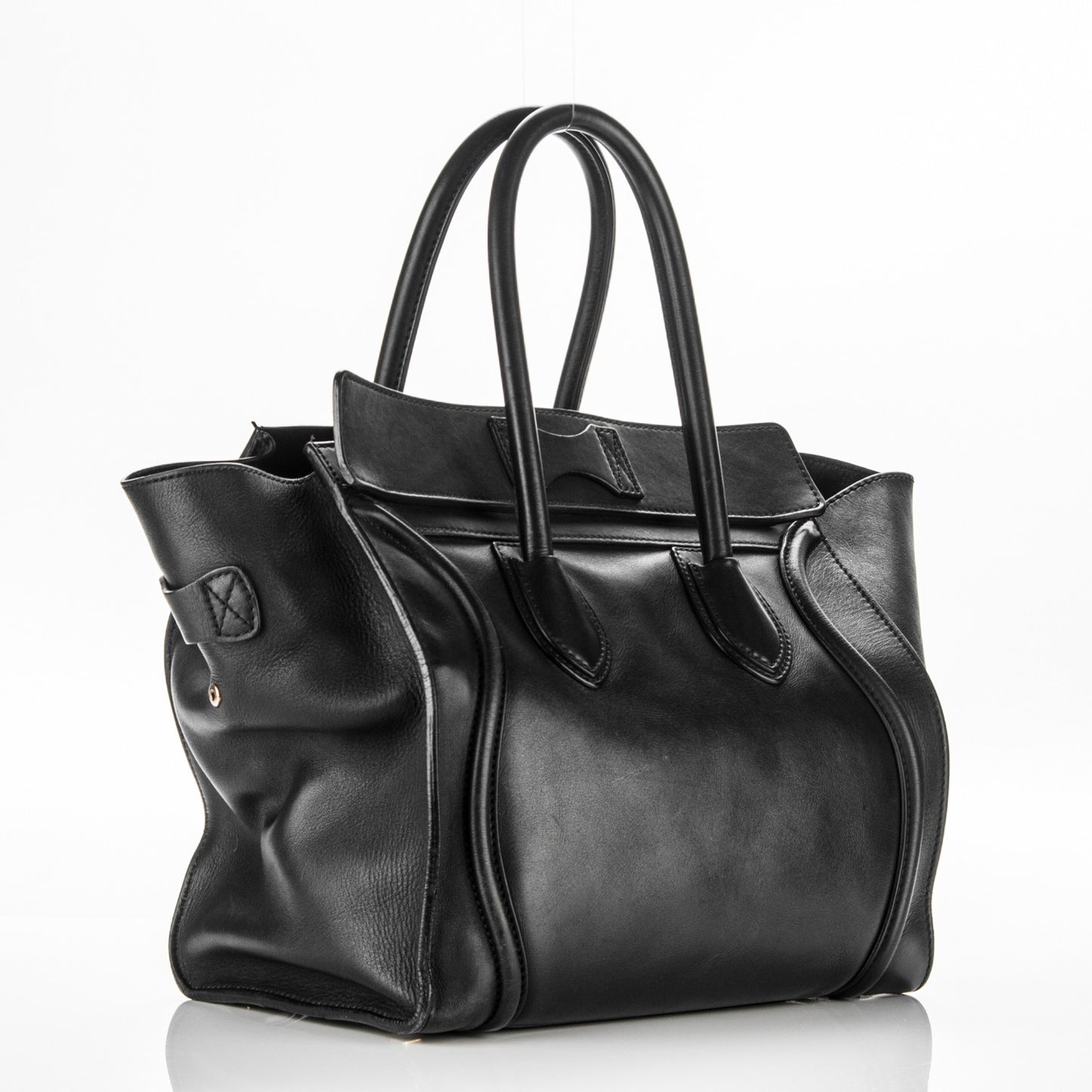 Smooth Calfskin Mini Luggage Black