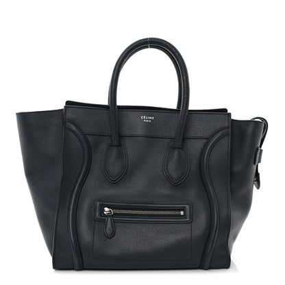 Celine Drummed Calfskin Mini Luggage Slate 1 of 14