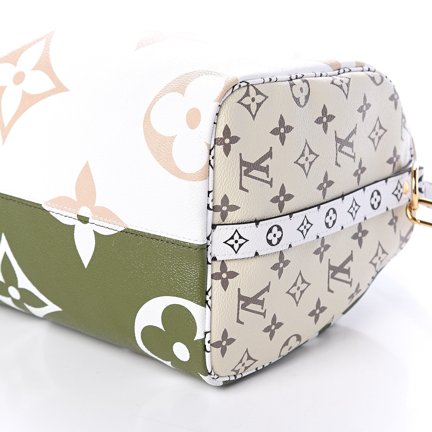 Louis Vuitton Monogram Giant Speedy Bandouliere 30 Kaki Beige 8 of 8