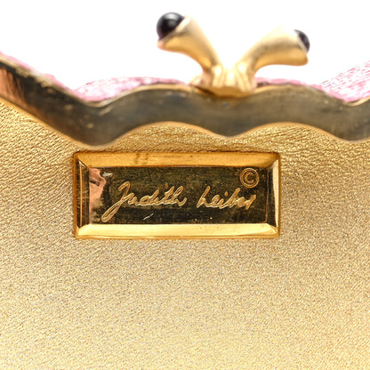 Judith Leiber Crystal Butterfly Celestrina Minaudiere Clutch Gold Pink 7 of 10