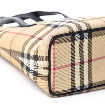 Burberry House Check Small Tote Black 6 of 10