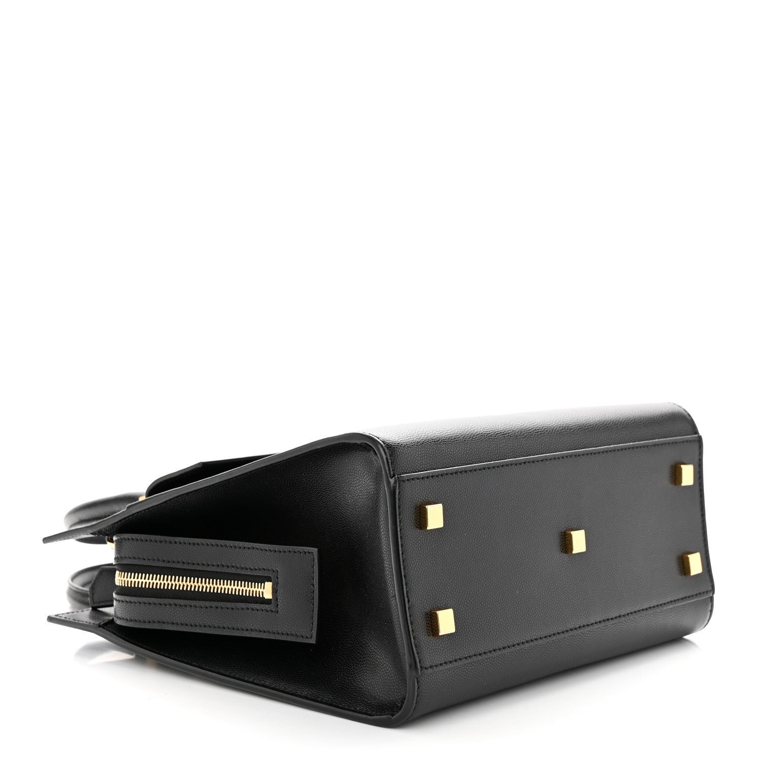 Saint Laurent Grain De Poudre Small Uptown Tote Black 4 of 12