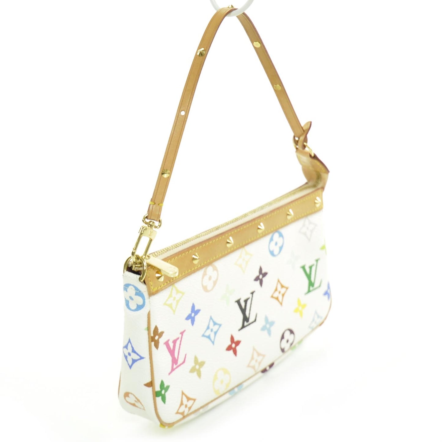 Monogram Multicolor Pochette Accessories White