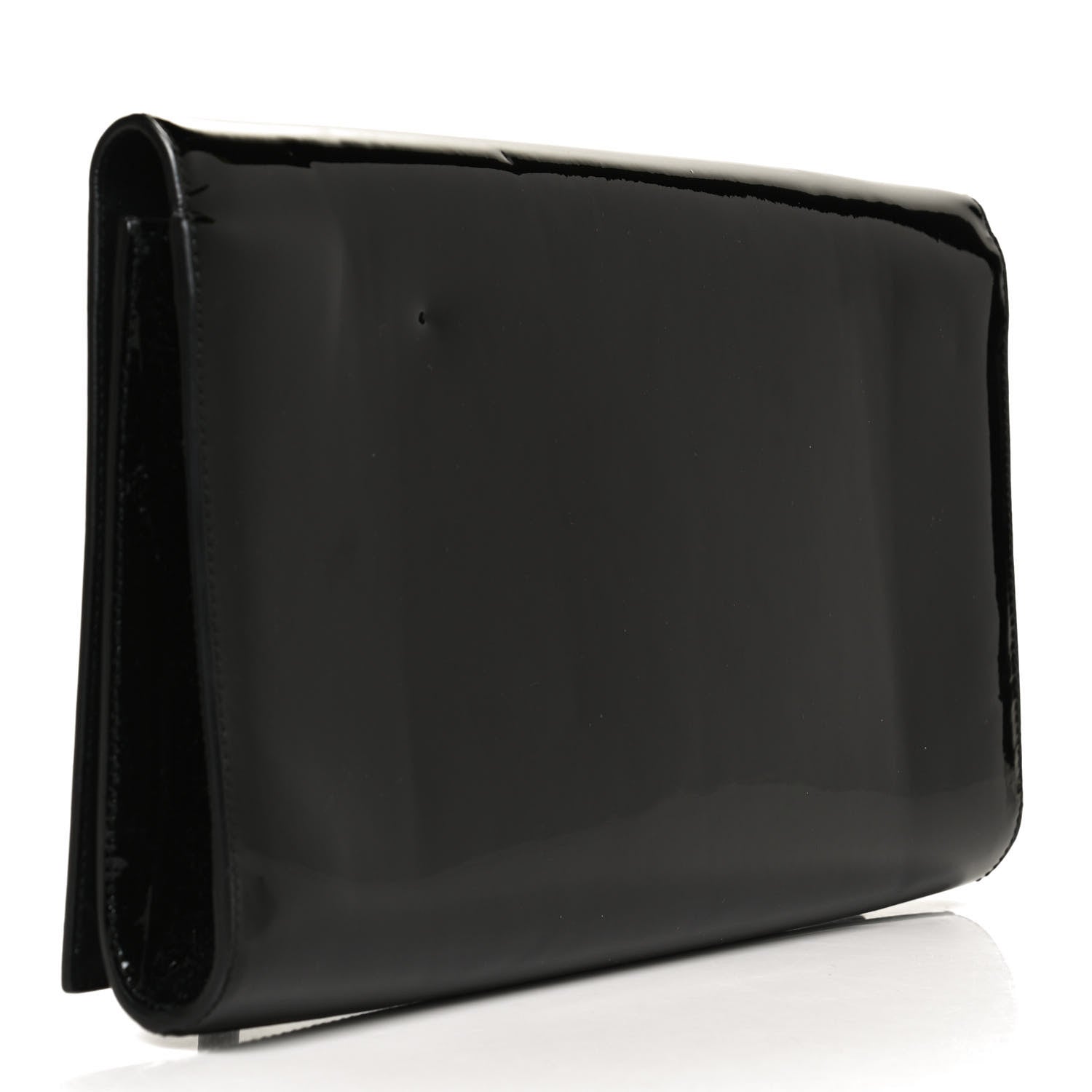 Saint Laurent Patent Monogram Large Belle De Jour Clutch Black 4 of 10