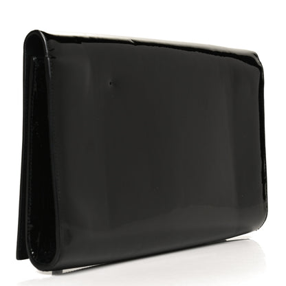 Saint Laurent Patent Monogram Large Belle De Jour Clutch Black 4 of 10