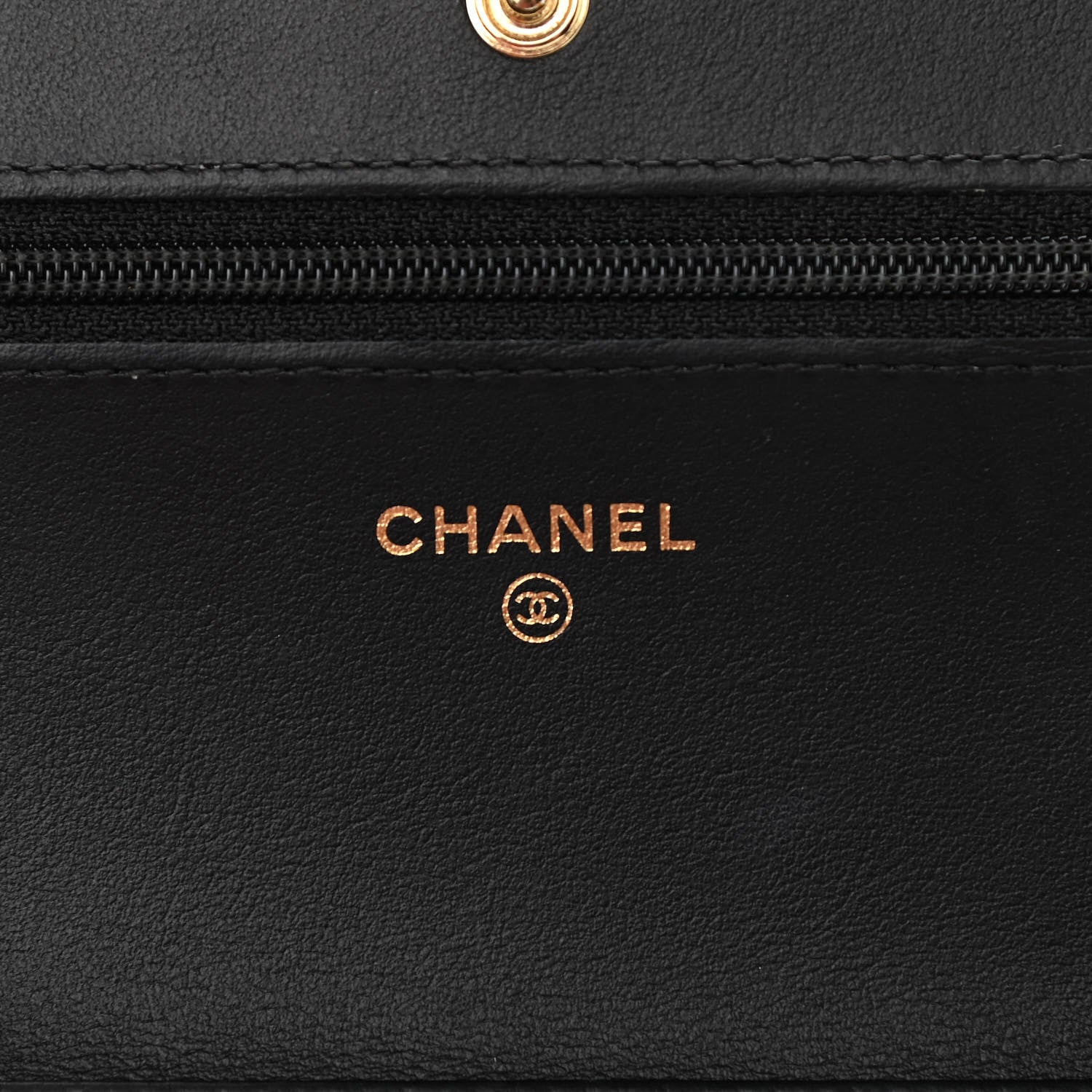 Chanel Aged Calfskin Quilted Lucky Charms 2.55 Reissue Wallet On Chain WOC Black 6 of 16