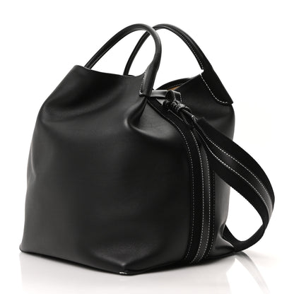 Loro Piana Smooth Calfskin Large Bale Bag Black 4 of 10