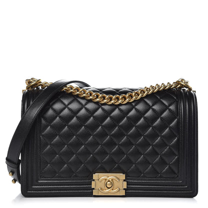 Chanel Caviar Quilted New Medium Boy Flap Black 1 of 11