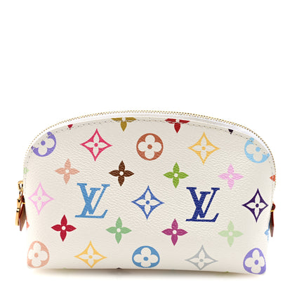 Louis Vuitton LV x TM Monogram Multicolor Cosmetic Pouch PM White 1 of 7