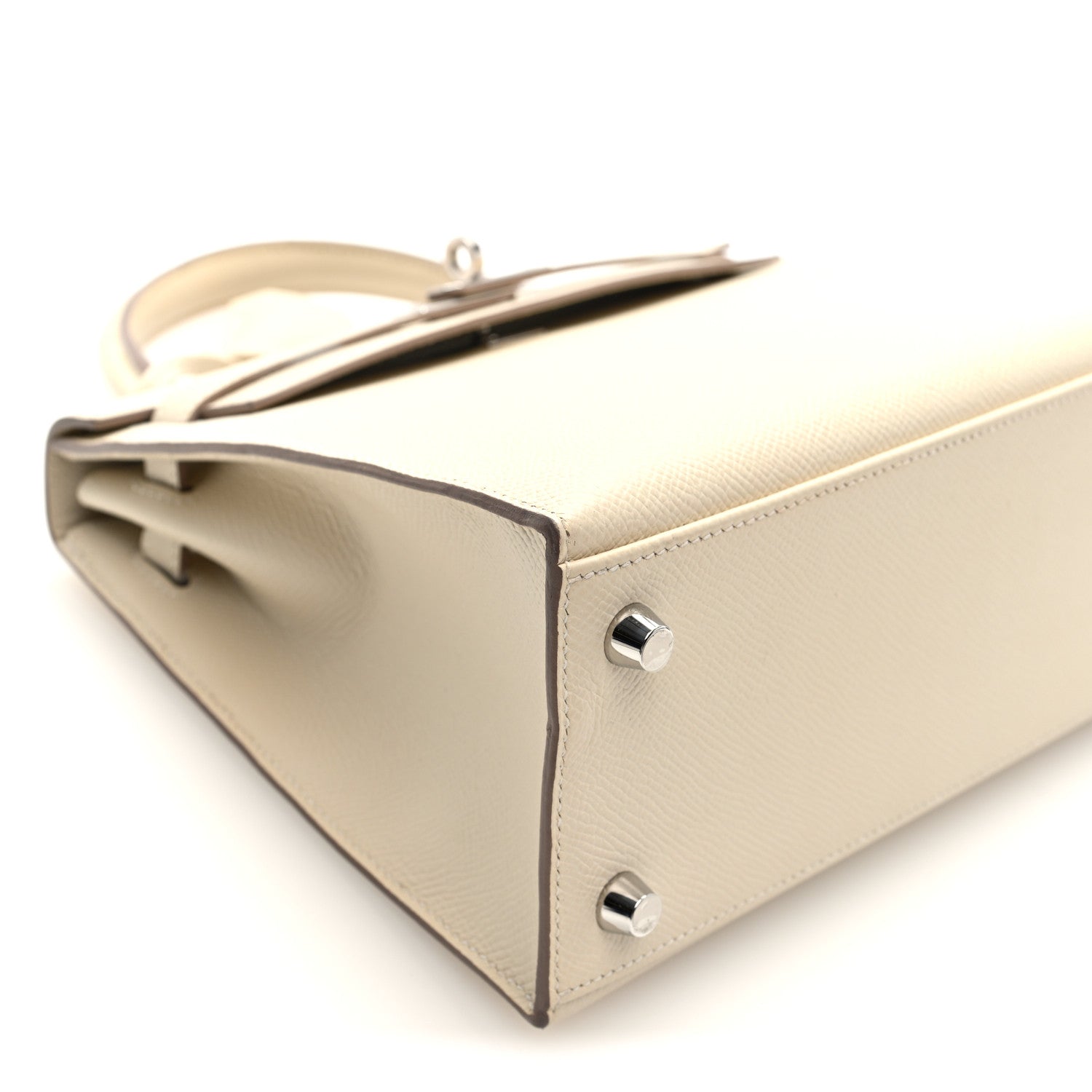 Hermes Epsom Kelly Sellier 25 Craie 9 of 10
