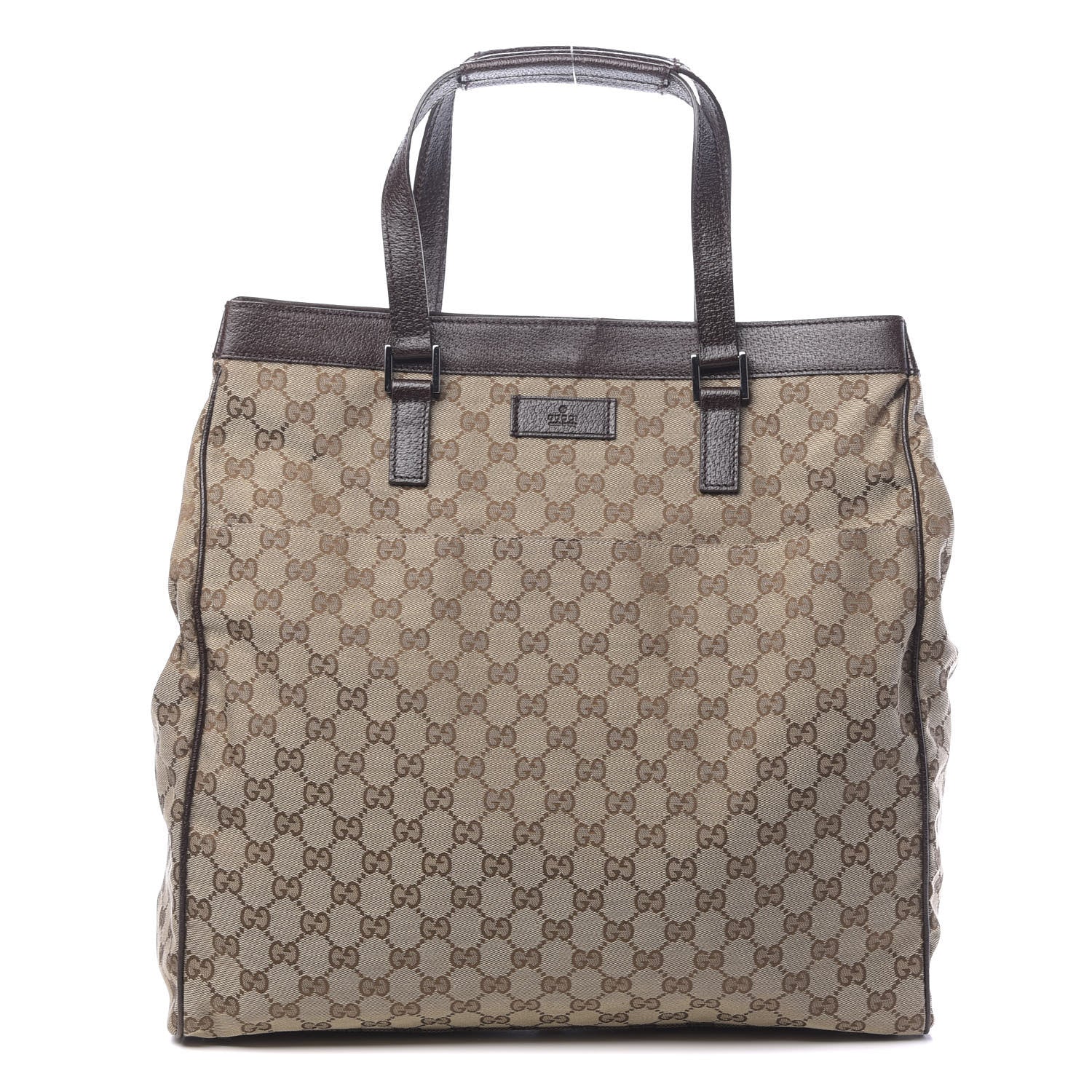 Gucci Monogram Large Tote Dark Brown 1 of 10