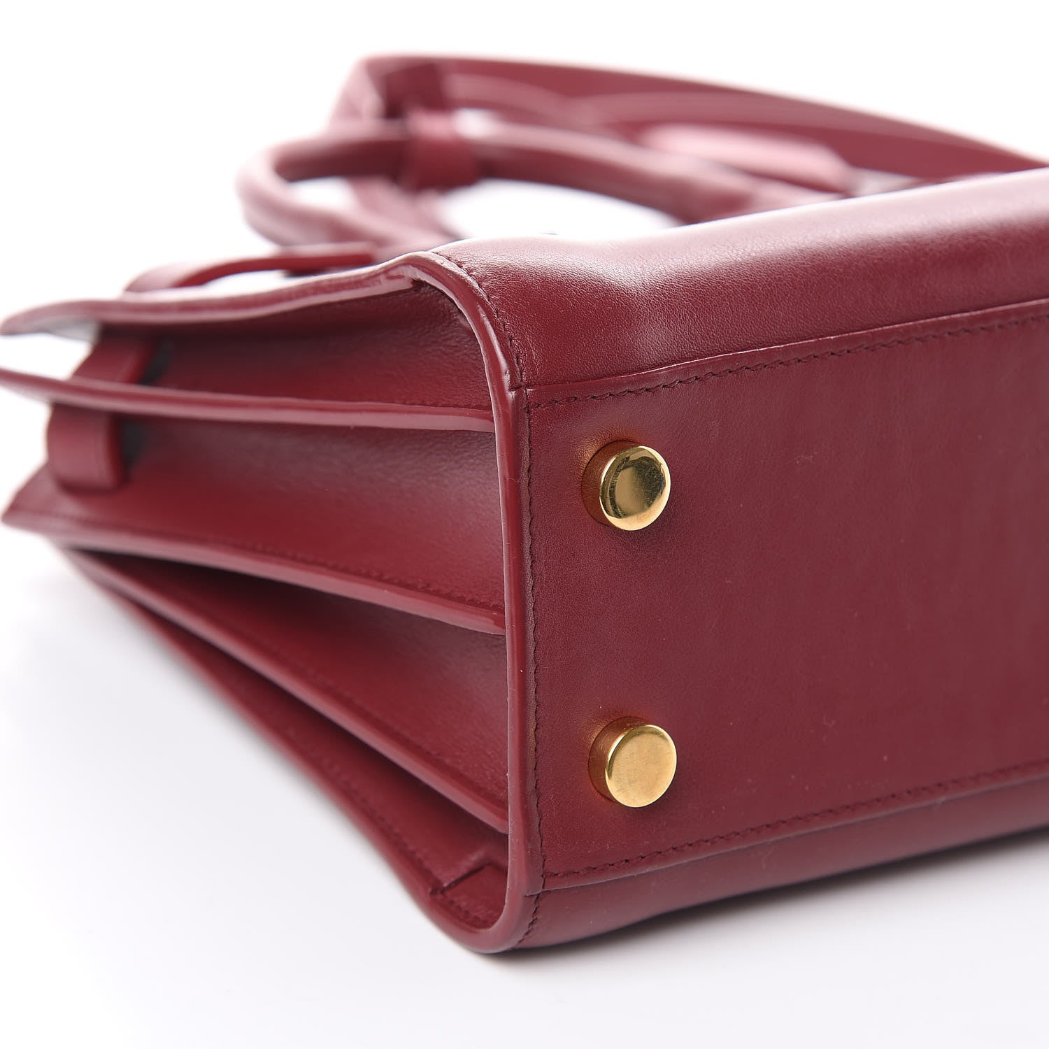 Saint Laurent Calfskin Nano Sac De Jour Dark Pallisandre 7 of 14