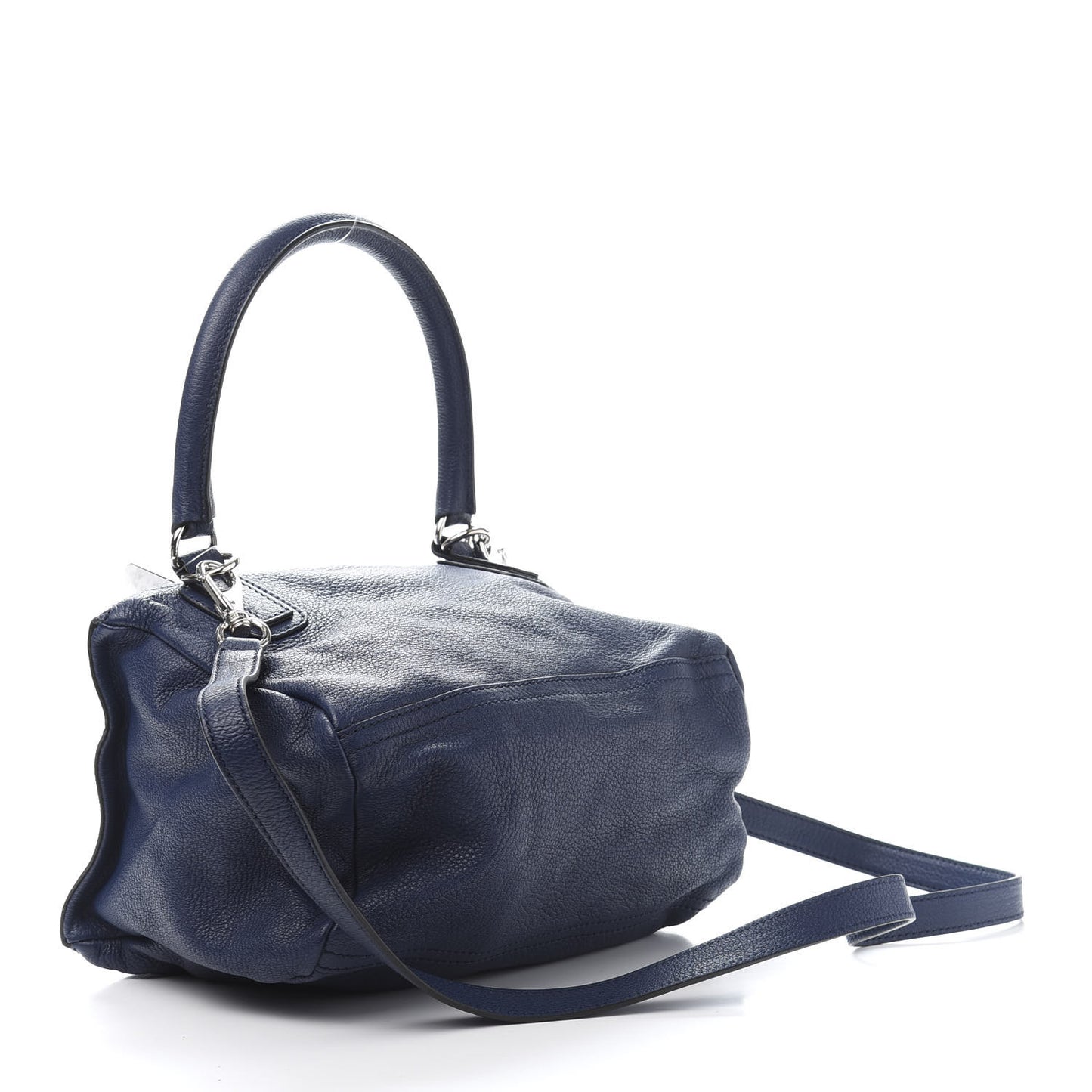 Sugar Goatskin Small Pandora Deep Blue