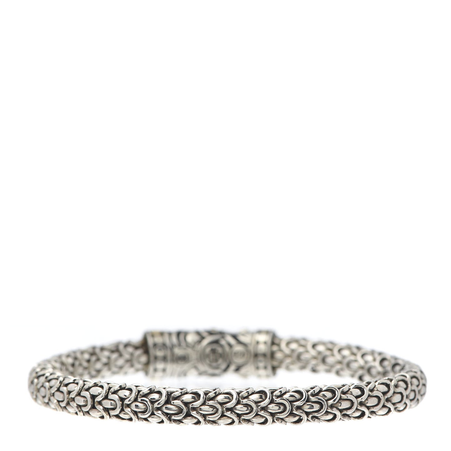 Sterling Silver 18K Yellow Gold 6mm Naga Station Bracelet