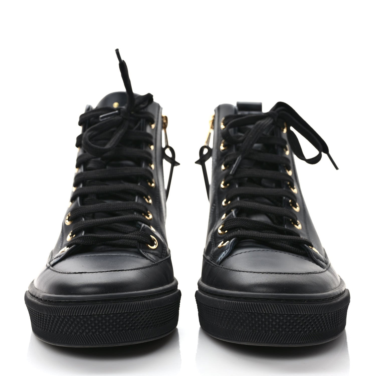 Louis Vuitton Calfskin Monogram Stellar Sneaker Boots 36 Black White 2 of 8