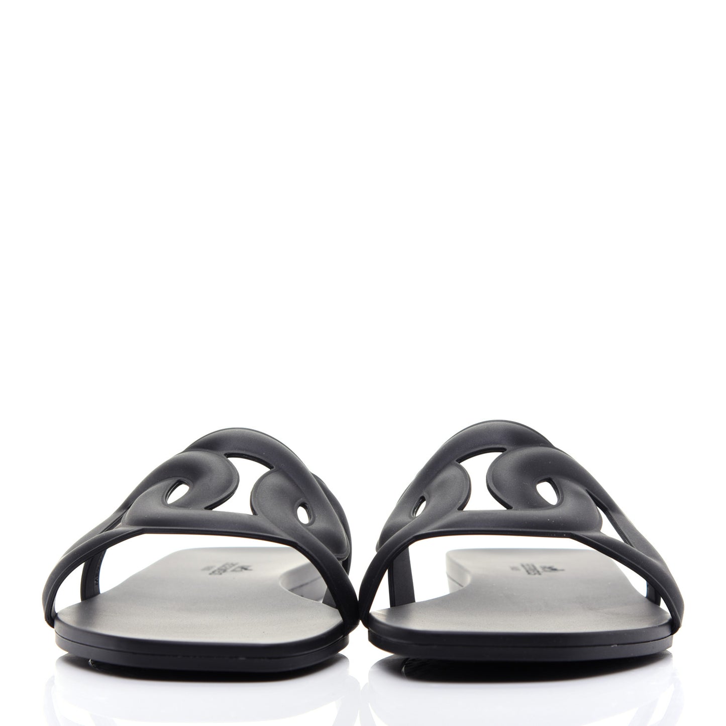 Rubber Aloha Sandals 37 Black