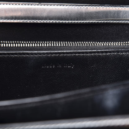 Celine Mirror Box Calfskin Medium Classic Box Flap Bag Silver 6 of 12