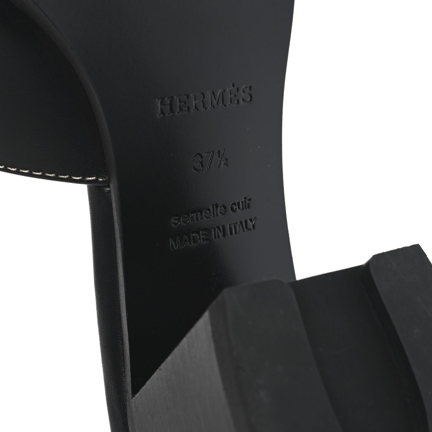 Calfskin Helia Sandals 37.5 Black