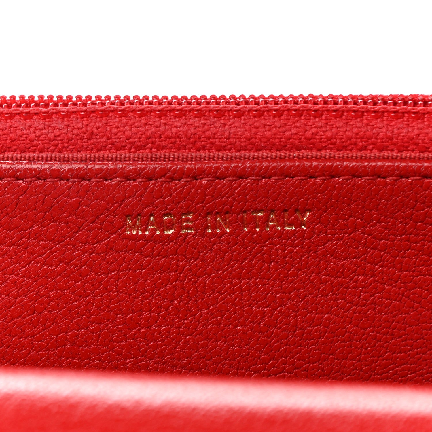 Chanel Goatskin Chevron Quilted Statement Wallet On Chain WOC Red 8 of 11