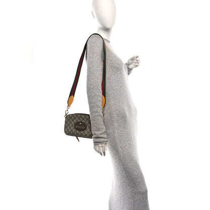 Gucci GG Supreme Monogram Web Neo Vintage Shoulder Bag Beige New Acero Crop 2 of 10