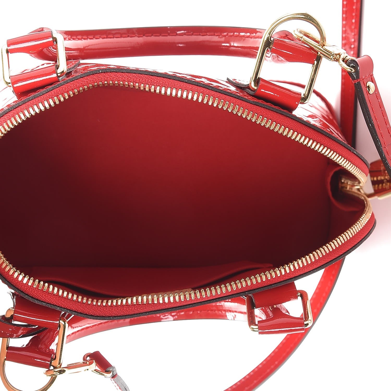 Louis Vuitton Vernis Alma BB Cherry 6 of 8