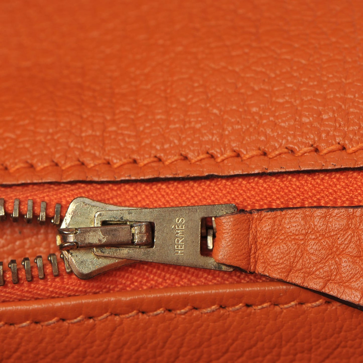 Taurillon Clemence Birkin 35 Orange