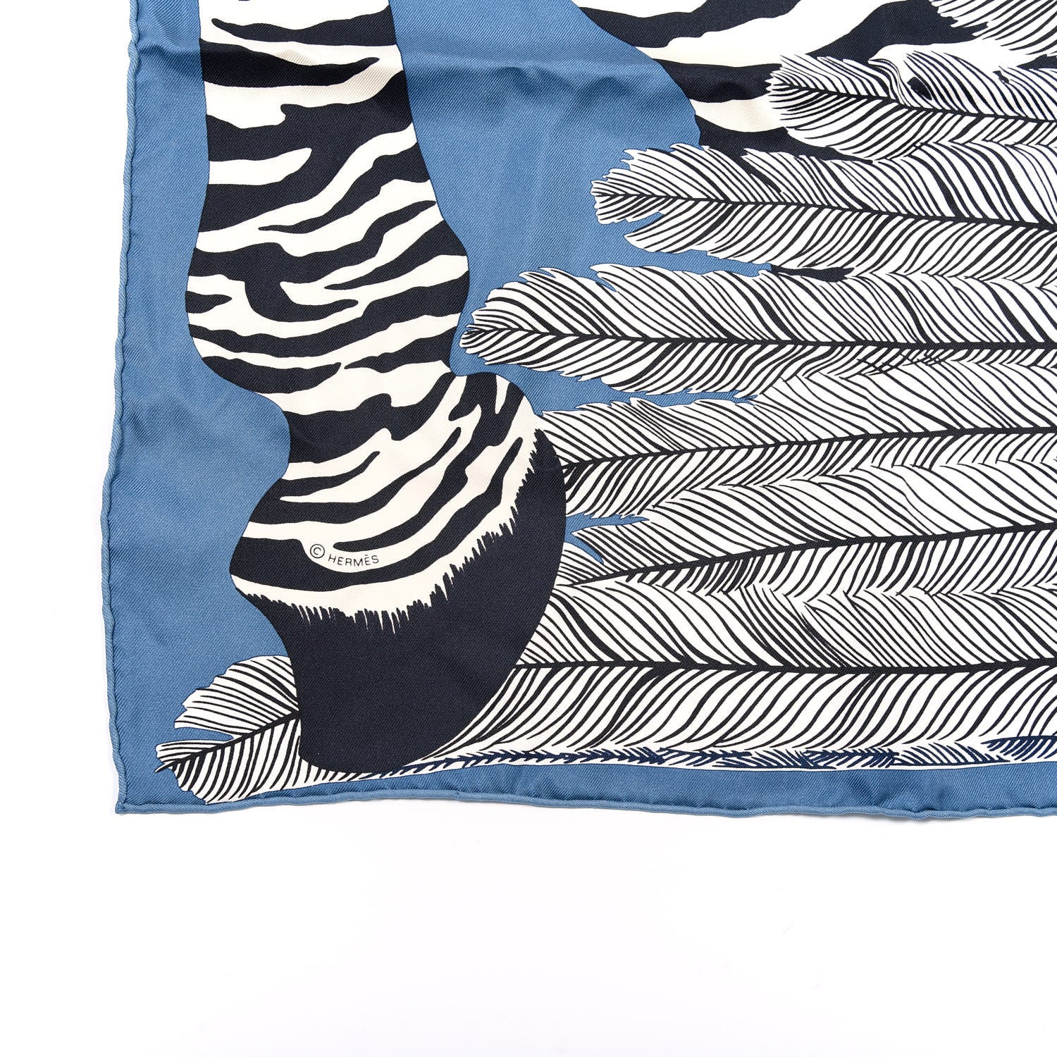Hermes Silk Zebra Pegasus Scarf 90 3 of 6
