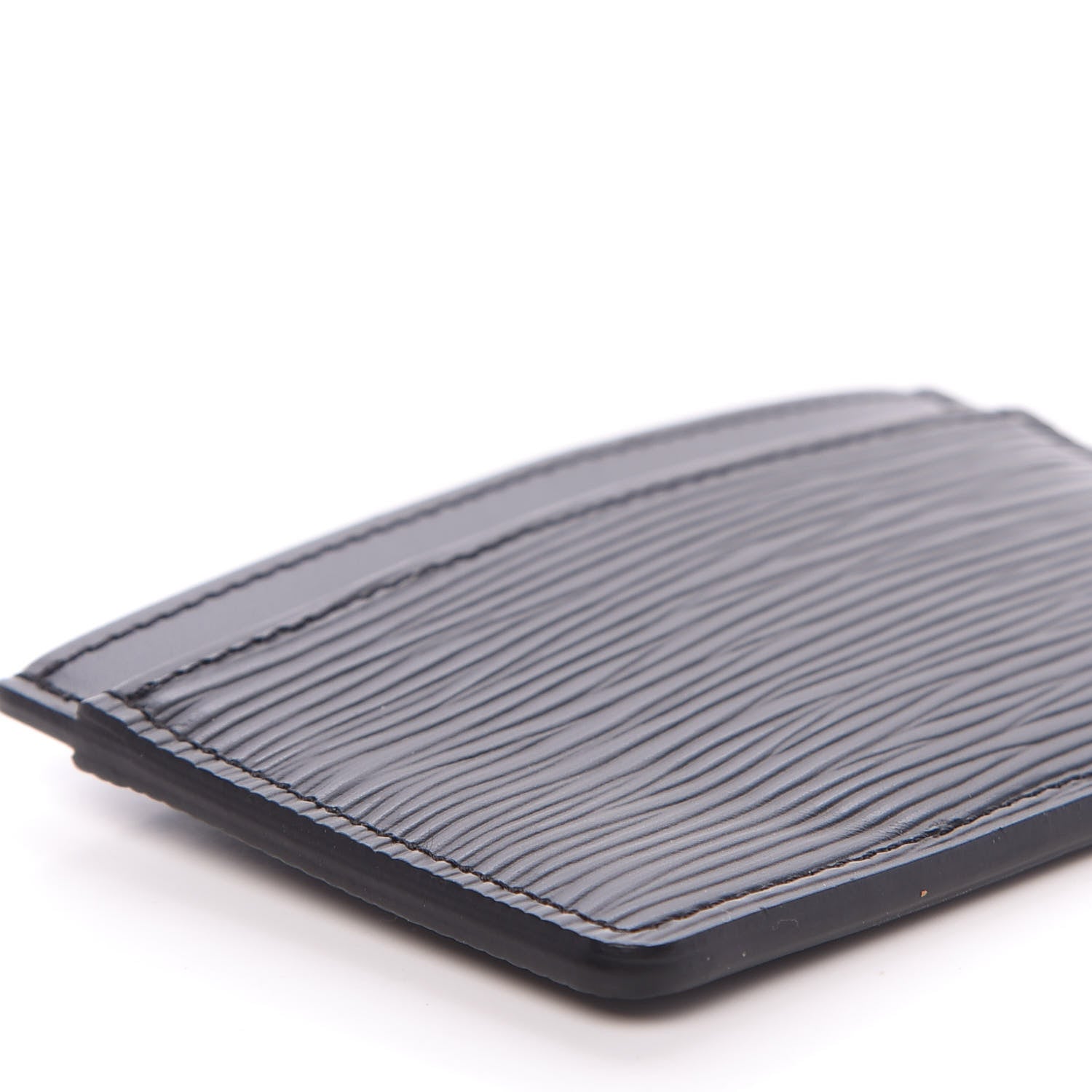 Louis Vuitton Epi Card Holder Black 6 of 10