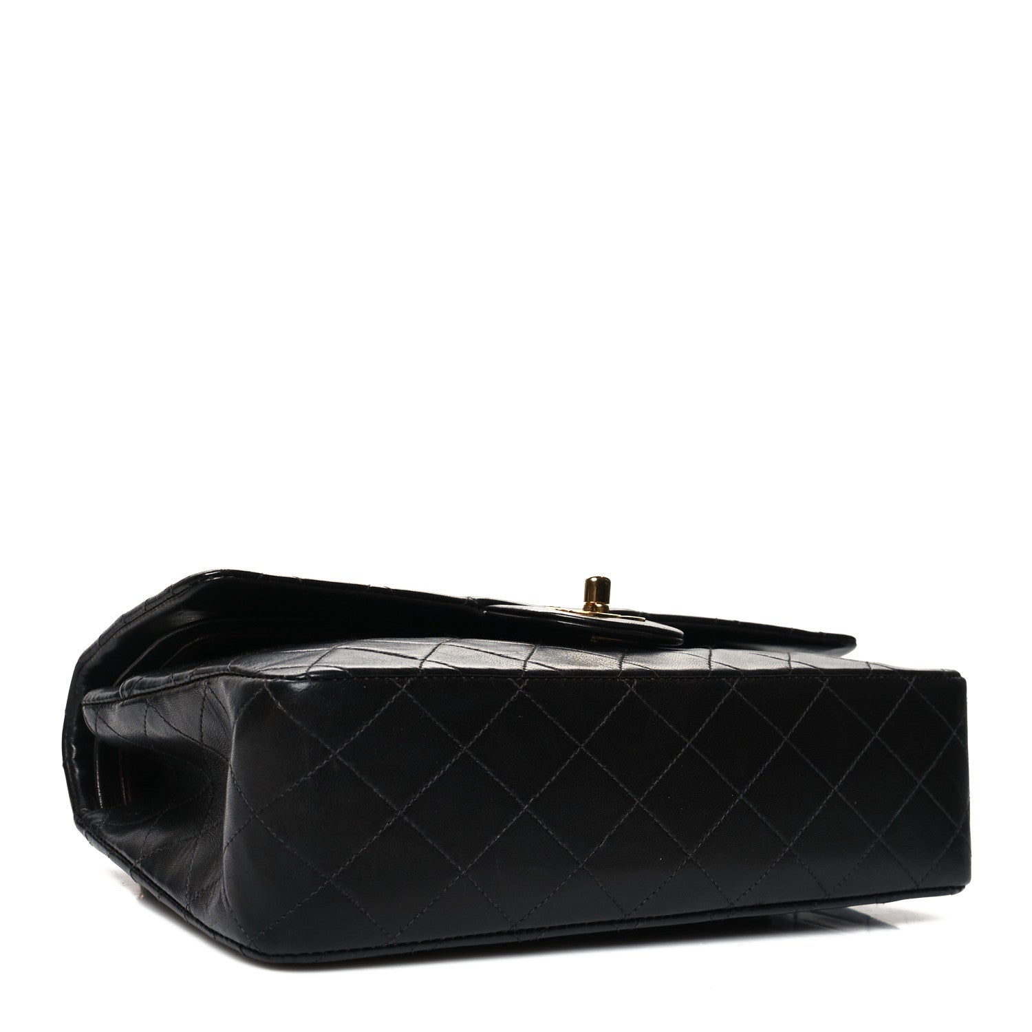 Chanel Lambskin Quilted Medium Double Flap Black 4 of 13