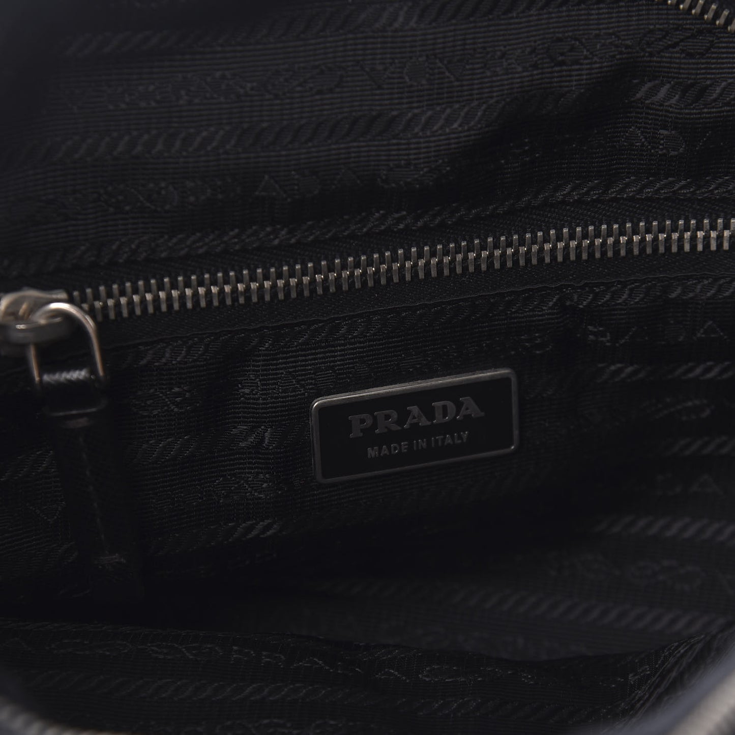 Tessuto Nylon Saffiano Hobo Black