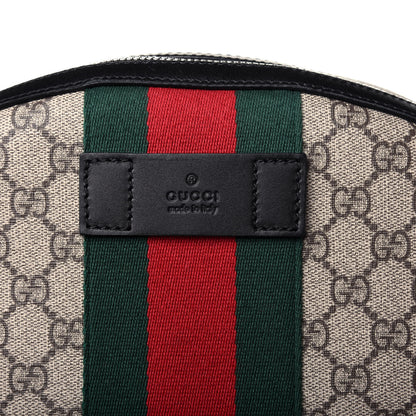 Gucci GG Supreme Monogram Web Dome Backpack Black 15 of 16