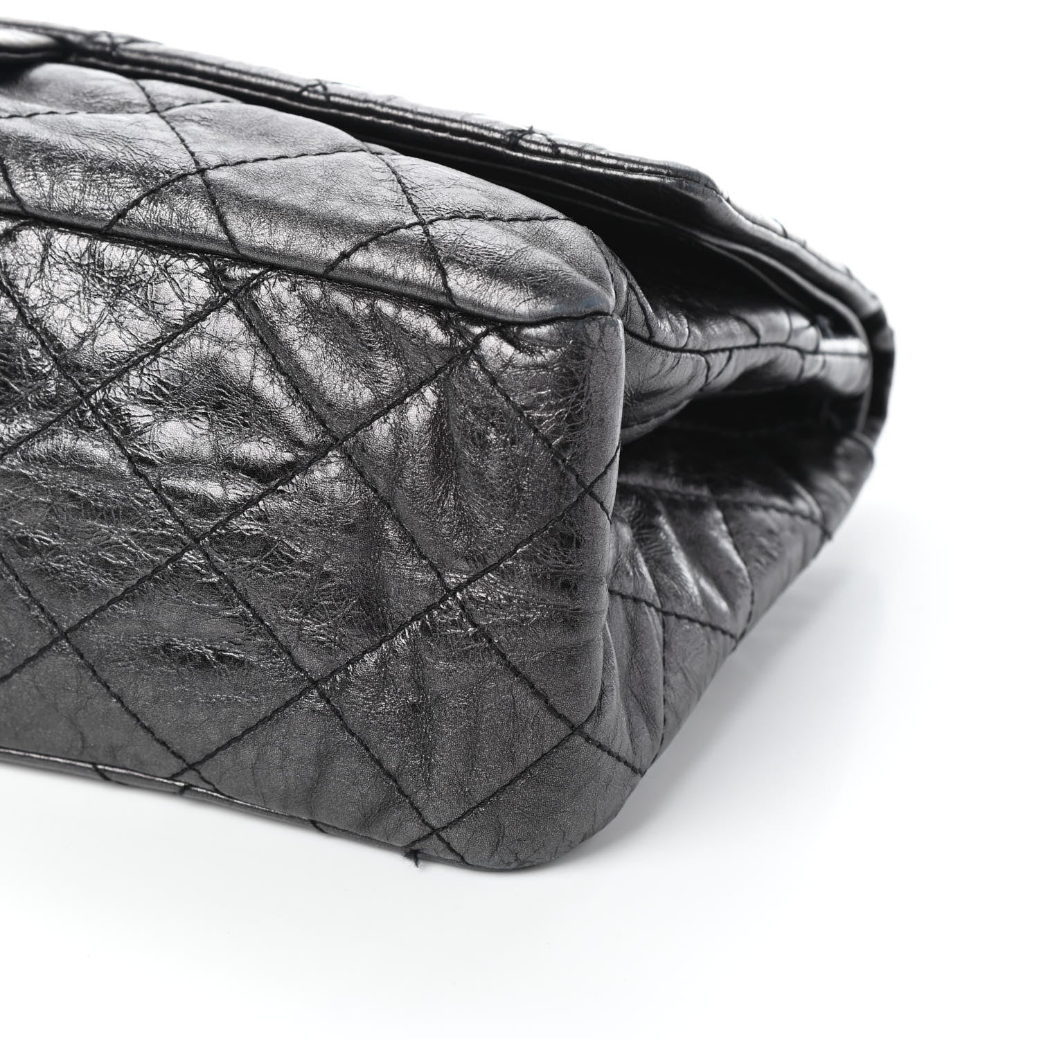 Chanel Metallic Aged Calfskin Quilted 2.55 Reissue 227 Flap Black 10 of 10