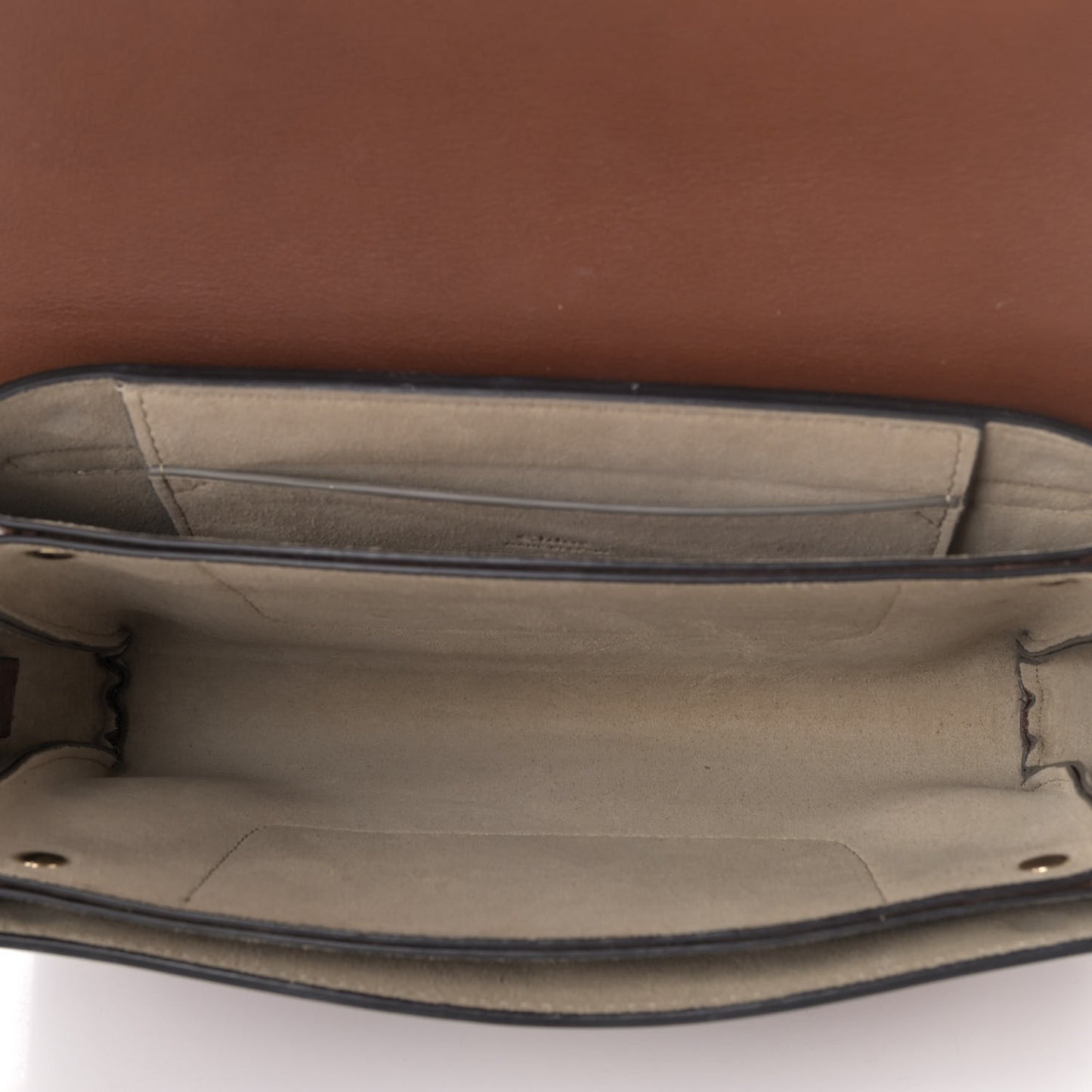 Suede Calfskin Small Faye Shoulder Bag Tobacco